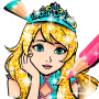 icon Princess Coloring Book Glitter(Princess Libro da colorare Glitter)