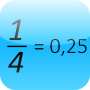 icon Fraction to Decimal (Frazione al decimale)