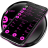 icon Dialer FlatBlack Pink Theme(Dialer Flat Black Pink Theme) 100