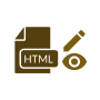 icon HTML Edit & View (HTML Modifica e visualizza
)