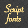 icon Script Fonts(Font di script per FlipFont)