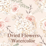 icon Dried Flowers Watercolor(Bella carta da parati Fiori secchi Tema acquerello
)