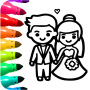 icon Princess Wedding Coloring Game
