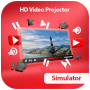 icon HD Video Projector Simulator(Simulatore di videoproiettore HD
)