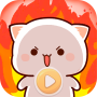 icon Mochi Cat Animated Stickers(Mochi Cat Adesivi animati)