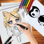 icon LadyBug VS Gacha(Gacha life coloring book
)