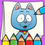 icon Kitten Coloring Book - Cat Drawing Book For Kids (Libro da colorare per gattini - Libro da colorare per gatti per bambini
)