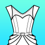 icon FashionDesign(Fashion Design Flat Sketch
)