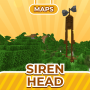 icon Siren Head Map(Mappa della testa della sirena per Minecraft
)