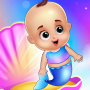 icon mermaid babyshower party (festa babyshower sirena)
