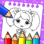 icon Princess Coloring And Drawing Book(Libro da colorare per bambini Giochi per bambini)