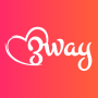 icon 3way(App per scambisti in trio per incontri fetish - 3way
)