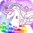 icon Rainbow Unicorns Coloring Book by Numbers(Rainbow Unicorn Color Numbers) 1.6