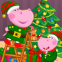 icon Hippo: Santa(Santa Hippo:)
