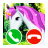 icon Unicorn Call Simulation Game(chiamata falsa gioco unicorno) 8.0