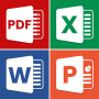 icon Document Reader: PDF, DOC, PPT (Lettore di documenti di stato: PDF, DOC, PPT)