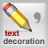 icon TextDecoration(Stile del testo) 3.4.2