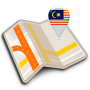 icon Map of Malaysia offline(Mappa della Malesia offline)