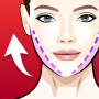 icon Face Yoga Exercises, Skin Care (Esercizi di yoga viso, cura della pelle)