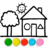 icon Glitter House Coloring(Glitter House coloranti per bambini) 1.7