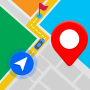 icon GPS Location, Maps, Navigation (Posizione GPS, mappe, navigazione)