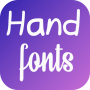 icon Hand Fonts(Caratteri manuali per FlipFont)