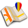 icon Map of Romania offline (Mappa della Romania offline)
