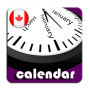 icon Calendar(Calendario canadese 2021 con Holi)