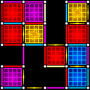 icon Dots And Boxes Neon(Dots and Boxes (Neon) Styl anni '80)