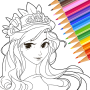 icon Princess Coloring(Princess Colorare:Gioco di disegno)