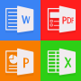 icon Document Reader(Lettore di documenti - PDF, excel, pptx, word Documents
)