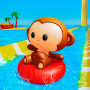 icon Monkey Aqua Summer Slide