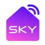 icon Sky. Smart home and services. (Sky. Casa intelligente e servizi.)