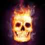 icon Fire Skulls Live Wallpaper