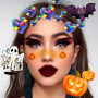 icon Holiday Sticker Filter Make Up (filtro per adesivi natalizi Trucco)