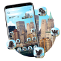 icon City Building Launcher Theme(Tema di costruzione della città Guida)