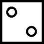 icon two simple dice (due semplici dadi)