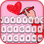 icon Heart Doodle Love(Cuore Doodle Love Keyboard Background
)
