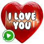 icon Love Stickers(ANIMATO TI AMO WAstickerApps Love and Hearts)