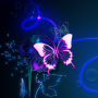 icon Neon Butterfly Live Wallpaper