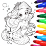 icon Mermaid Coloring:Mermaid games (Colorazione sirena: Giochi sirena)