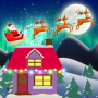 icon Santa & Trolls Merry Christmas(Babbo Natale e troll Buon Natale
)