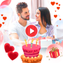 icon Love and Birthday Video Maker(Compleanno e amore Effetto fotografico)
