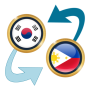 icon S Korea Won x Philippine Peso (S La Corea ha vinto x Peso filippino)