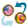 icon USD x LKR(Dollaro statunitense a Rupia dello Sri Lanka)