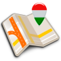 icon Map of Hungary offline(Mappa dellUngheria offline)