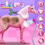 icon Princess Horse Caring(Principessa cura del cavallo)