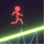 icon Neon Stickman Draw Runner