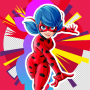 icon Wonderbaarlik(Miraculous Ladybug Cat Noir. Color by number
)