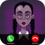 icon WEDNESDAY fake call adventure(Wednesday Addams Game FakeCall)